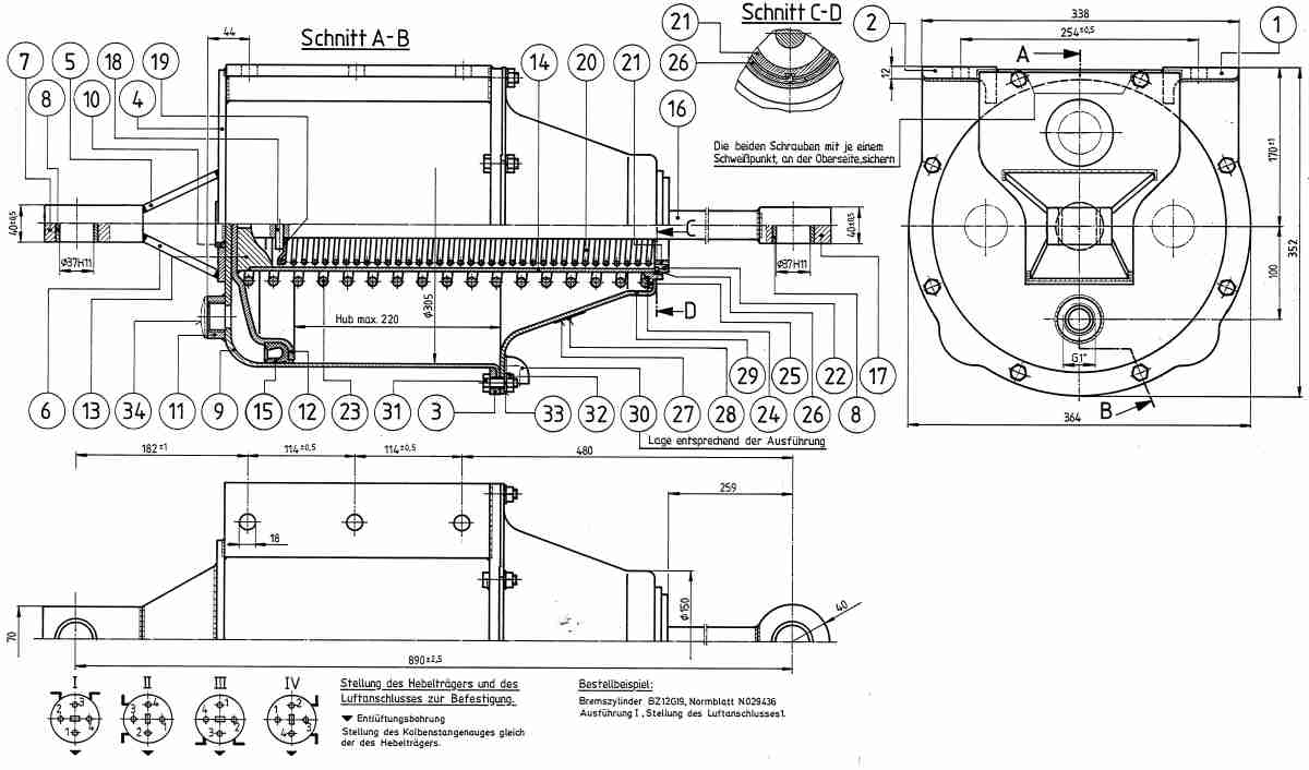 cilindro de frenos BZ 12 G19